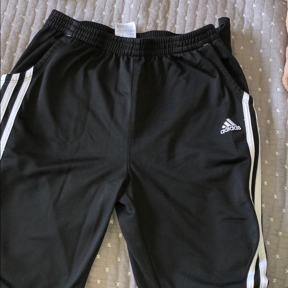 Black and white joggers